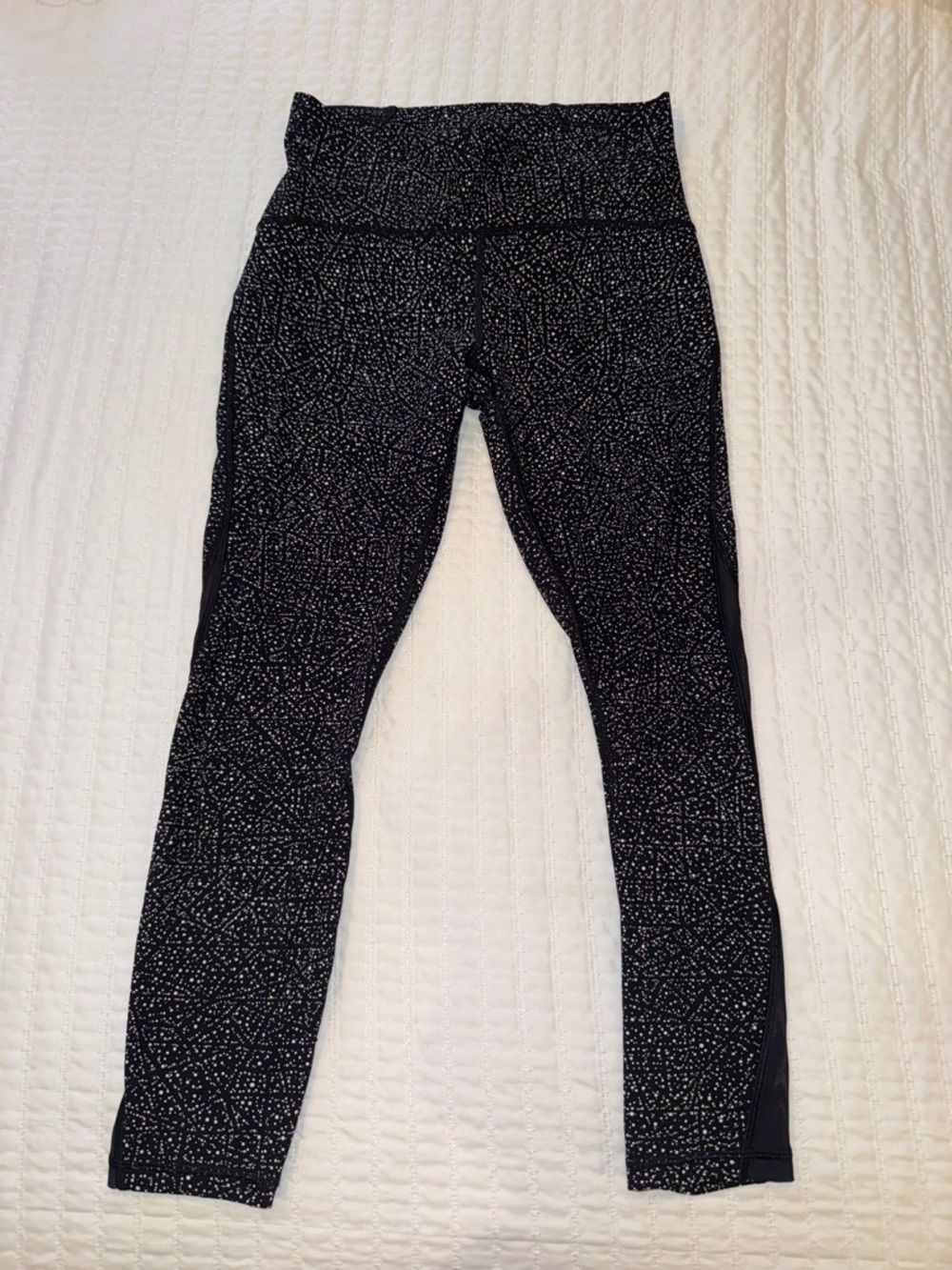 lululemon athletica Black & White Patterned High-Rise Leggings